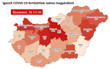 Egyetlen nap alatt 941 fővel emelkedett a beazonosított fertőzöttek száma